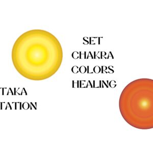 set chakra colors healing